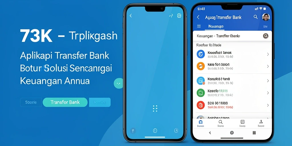 Antarmuka aplikasi 73K yang intuitif dan mudah digunakan.